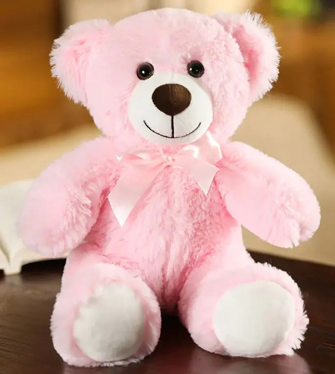 Rainbow Ribbon Teddy Bear