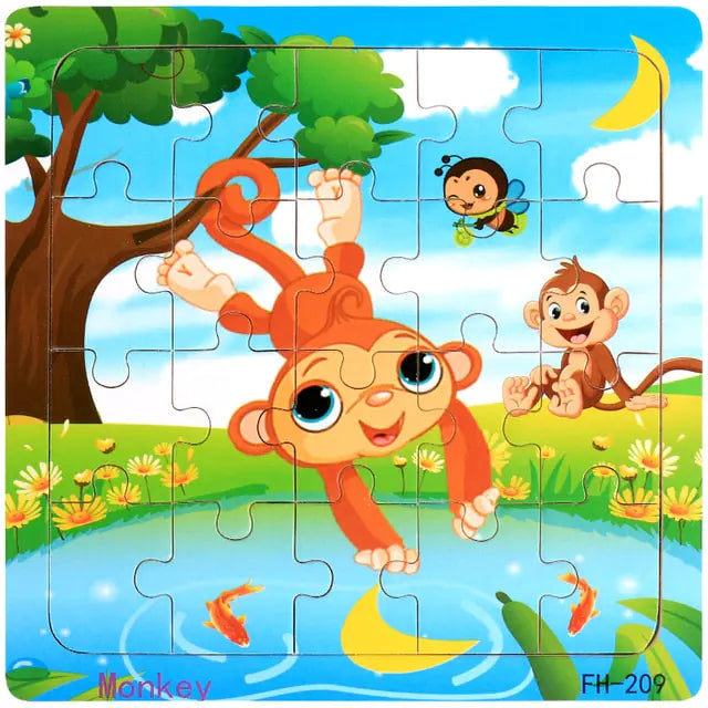 20-Piece Animal Magic Car Puzzle