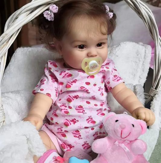 CuddleSweet Lifelike Newborn Doll - 20" Real-Touch Vinyl Baby with Play Kit