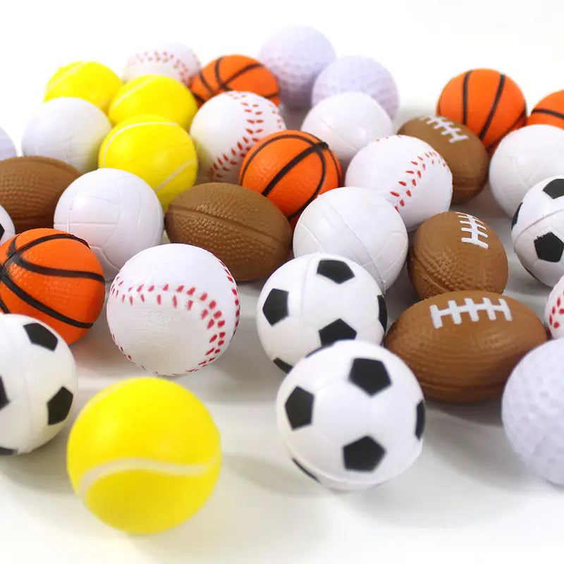 3cm PU Foam Stress Balls - Variety Pack