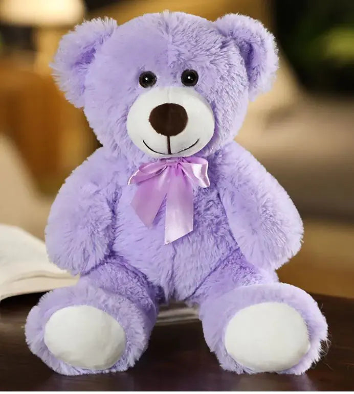 Rainbow Ribbon Teddy Bear