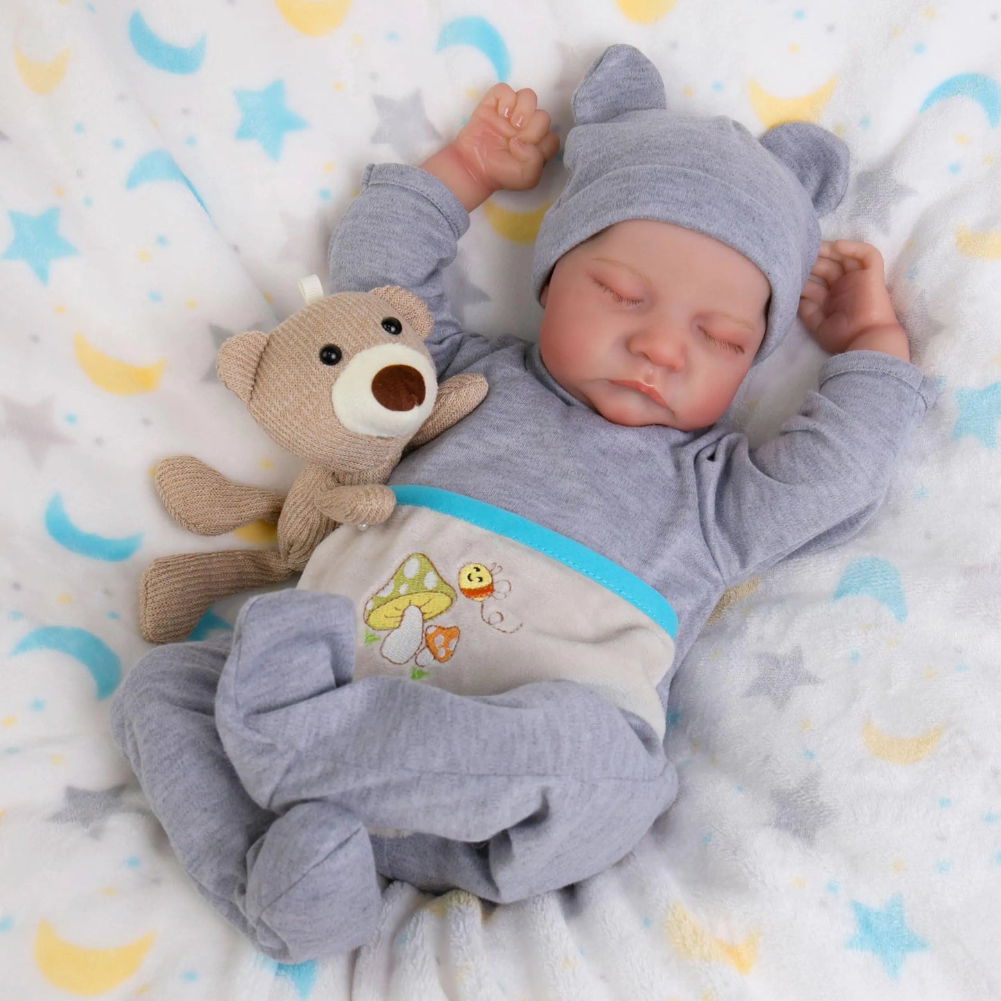 Naptime Newborn - 17" Real Feel Baby Boy Doll