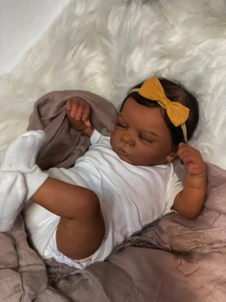 Silicone Baby Newborn Doll - Realistic 19 Inch