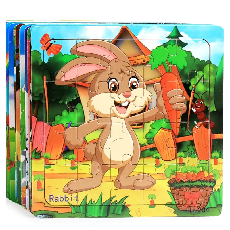20-Piece Animal Magic Car Puzzle
