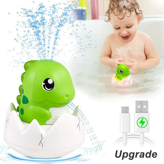 Dino Splash Bath Toy with Lights & Spray
