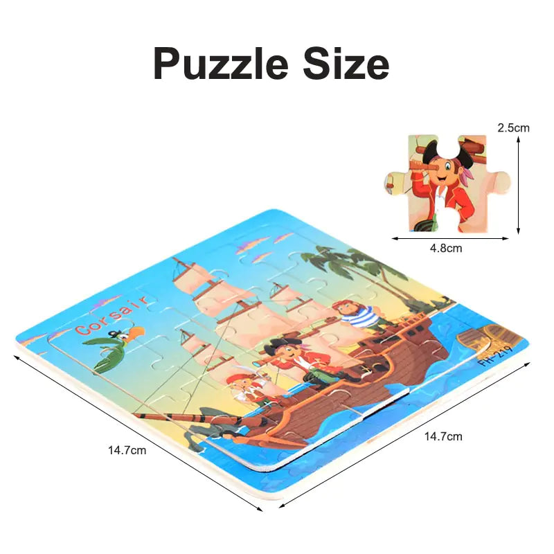 20-Piece Animal Magic Car Puzzle