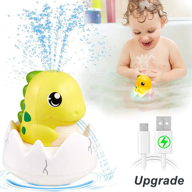 Dino Splash Bath Toy with Lights & Spray