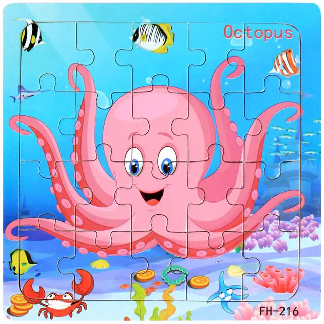 20-Piece Animal Magic Car Puzzle