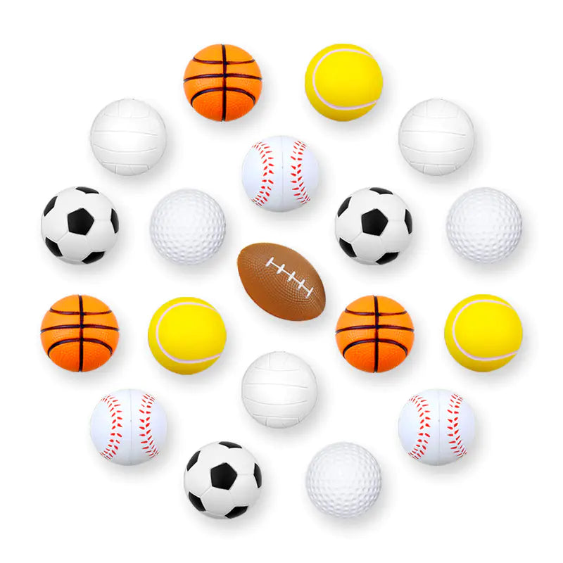 3cm PU Foam Stress Balls - Variety Pack