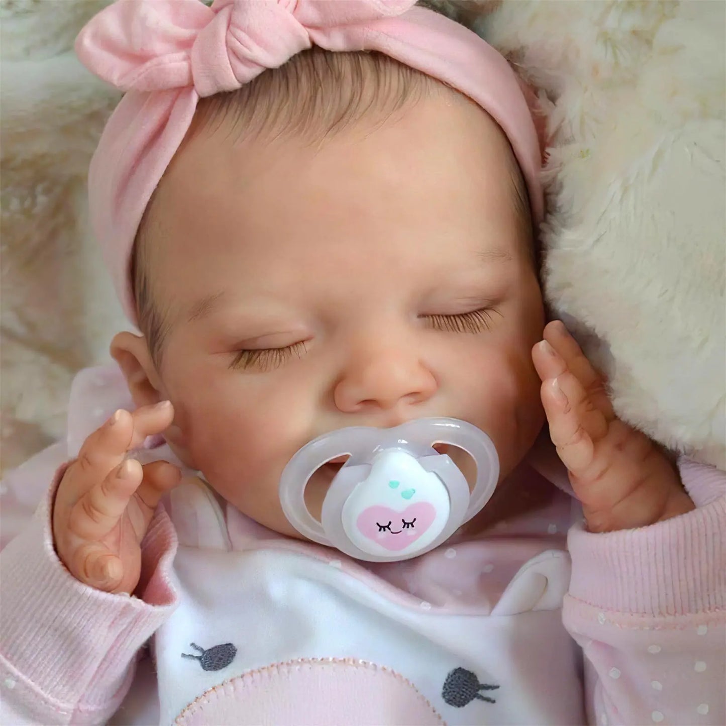 Lifelike Newborn Sleeping Doll - 20" Realistic Baby