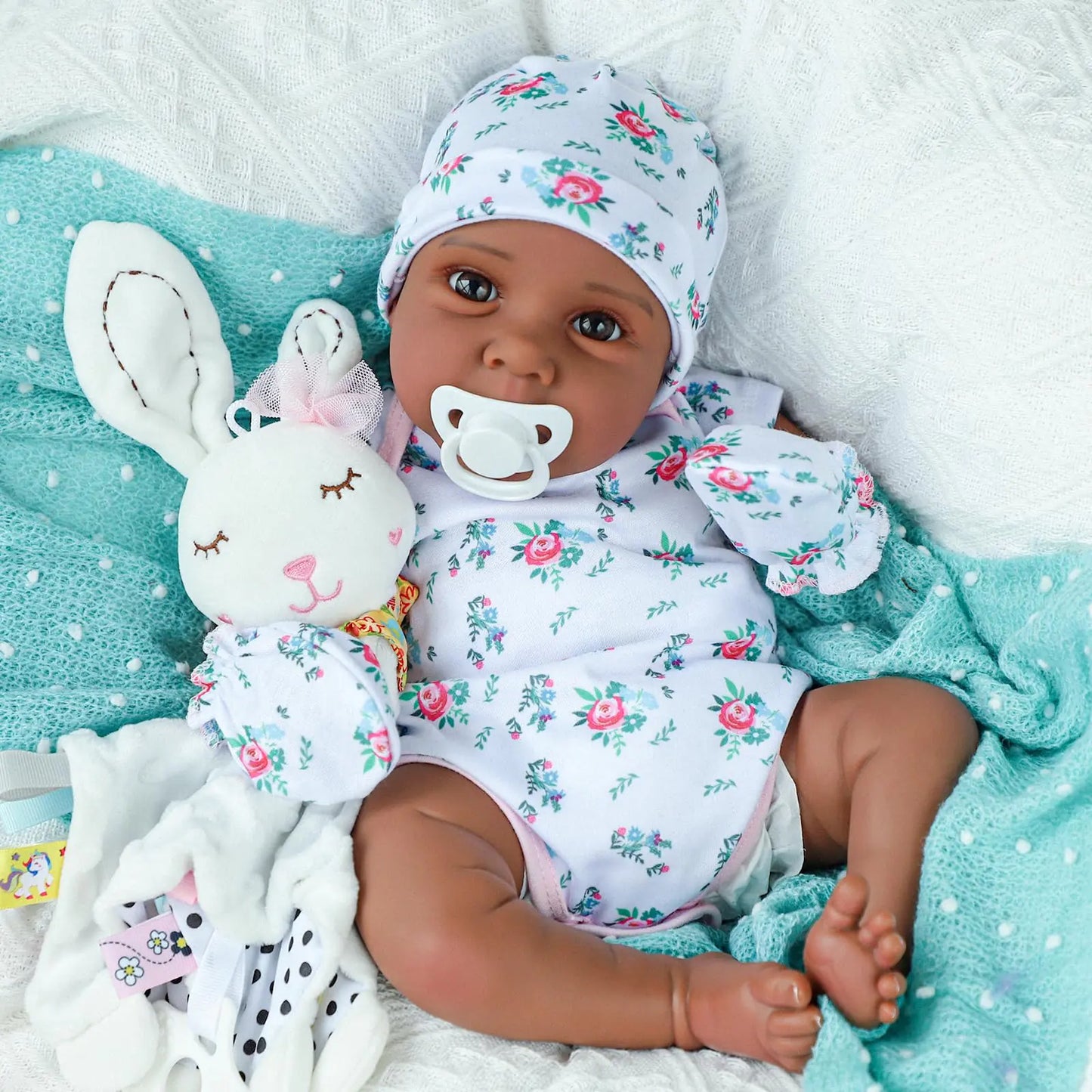 Ebony Reborn Doll - 20 Inch Realistic Baby