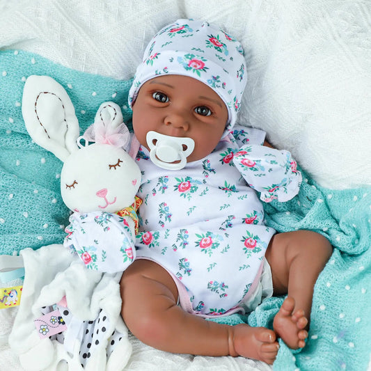 Ebony Reborn Doll - 20 Inch Realistic Baby