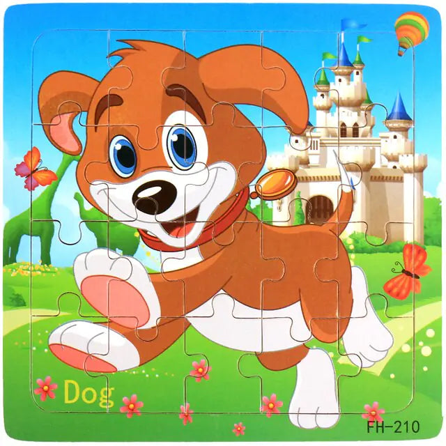 20-Piece Animal Magic Car Puzzle