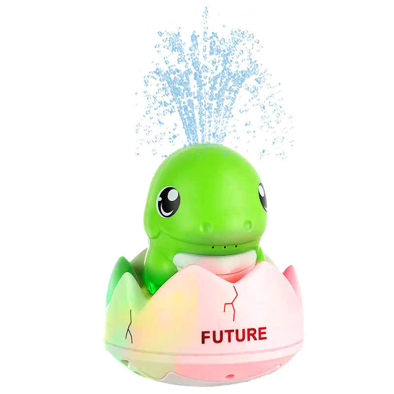 Dino Splash Bath Toy with Lights & Spray