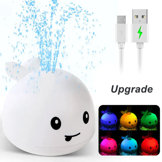 Dino Splash Bath Toy with Lights & Spray