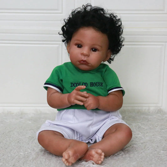 Cherish Curls Lifelike African American Doll - 22 Inch
