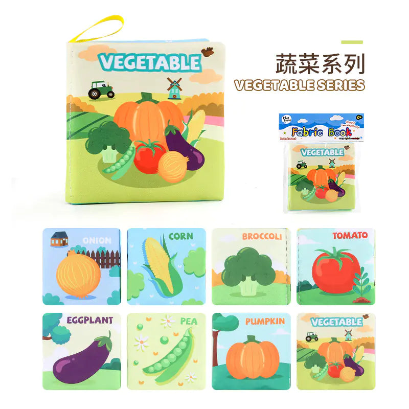 3D Fabric Baby Book - Early Education Toy with Animals