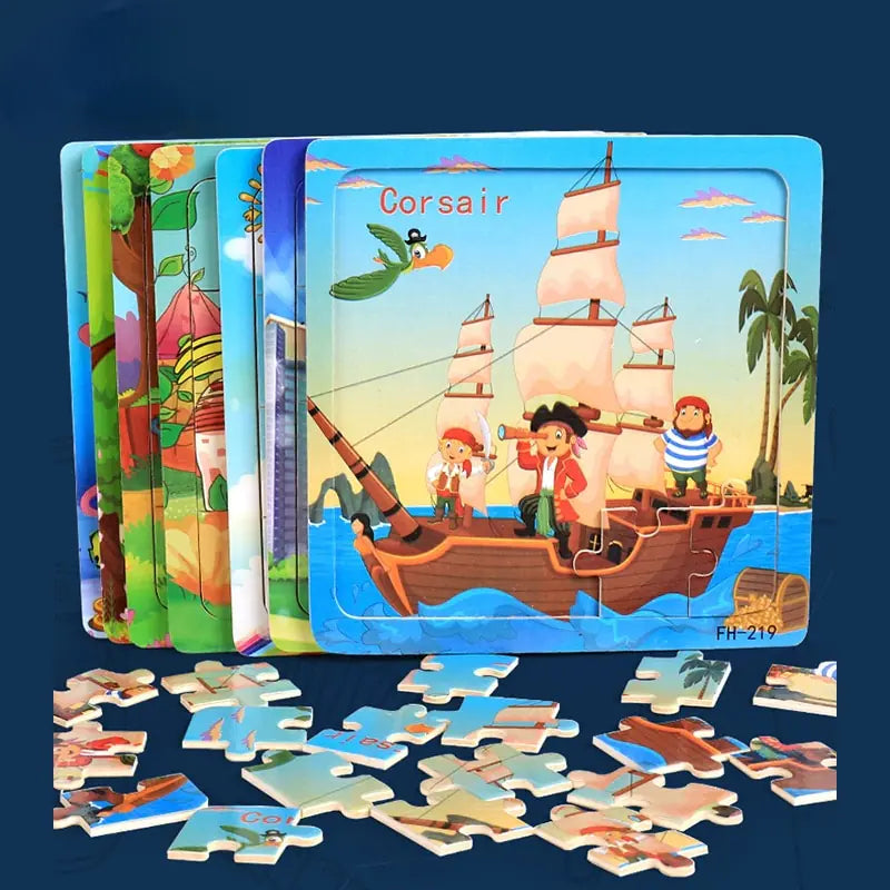 20-Piece Animal Magic Car Puzzle