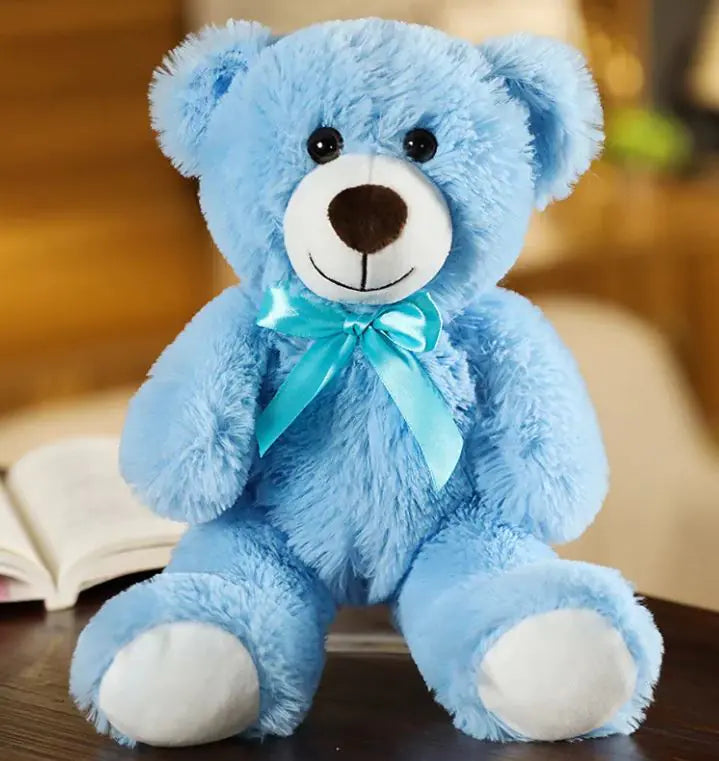 Rainbow Ribbon Teddy Bear