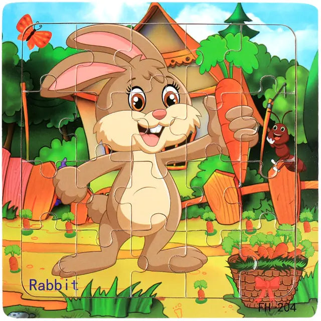20-Piece Animal Magic Car Puzzle