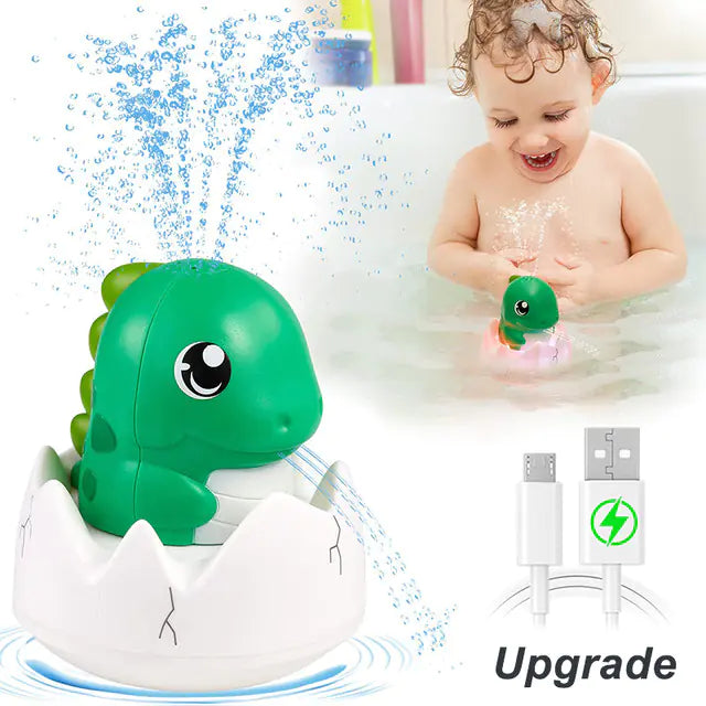 Dino Splash Bath Toy with Lights & Spray